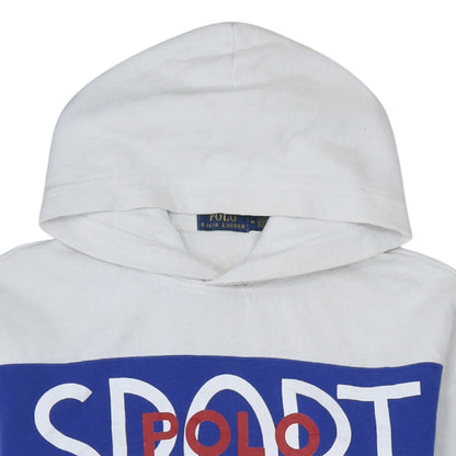 Mens UK Size M Polo Ralph Lauren White Pullover Hoodie