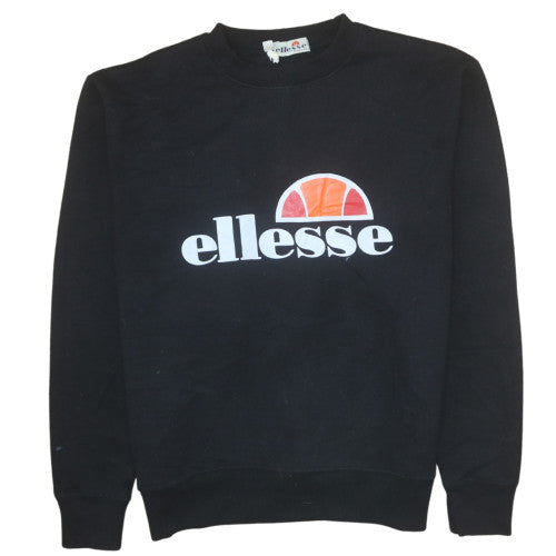 Mens UK Size S ellesse Black Pullover Sweatshirt