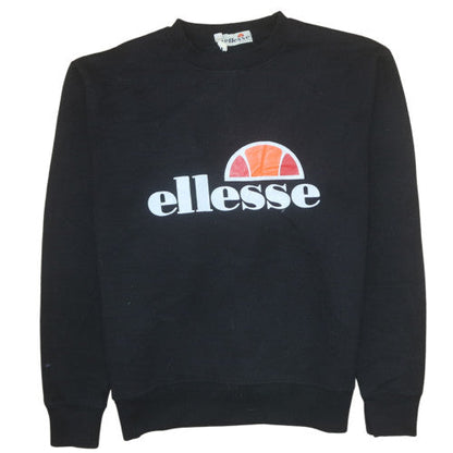 Mens UK Size S ellesse Black Pullover Sweatshirt