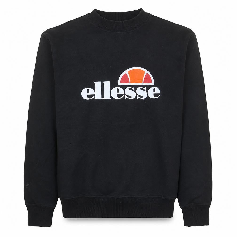 Mens UK Size S ellesse Black Pullover Sweatshirt