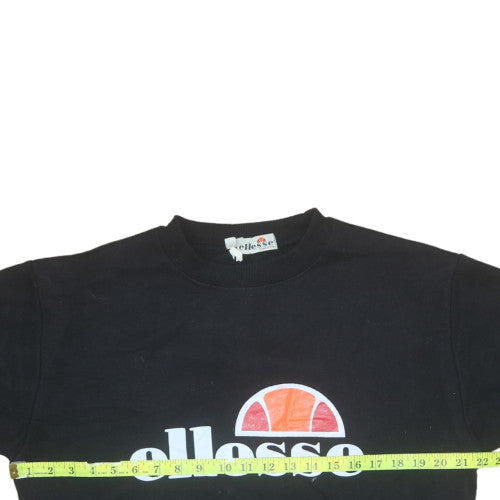 Mens UK Size S ellesse Black Pullover Sweatshirt