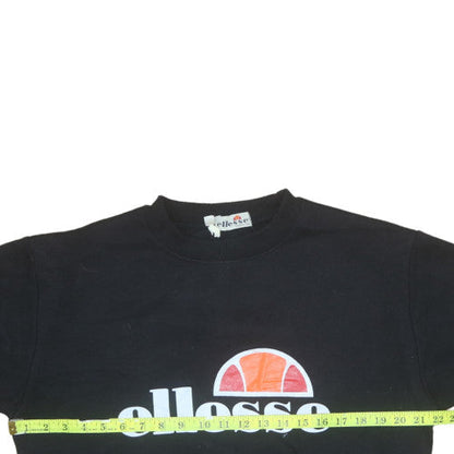 Mens UK Size S ellesse Black Pullover Sweatshirt