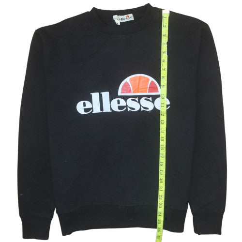 Mens UK Size S ellesse Black Pullover Sweatshirt