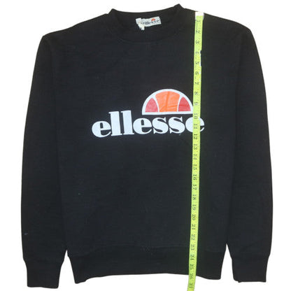 Mens UK Size S ellesse Black Pullover Sweatshirt