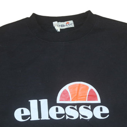 Mens UK Size S ellesse Black Pullover Sweatshirt