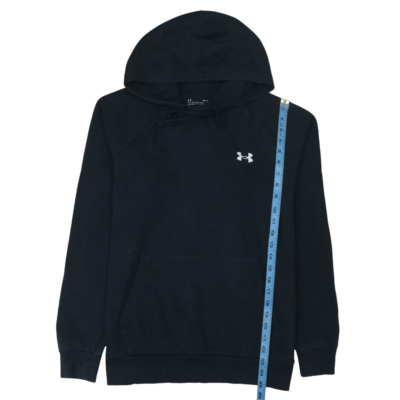 Mens UK Size S Under armour Black Pullover Hoodie