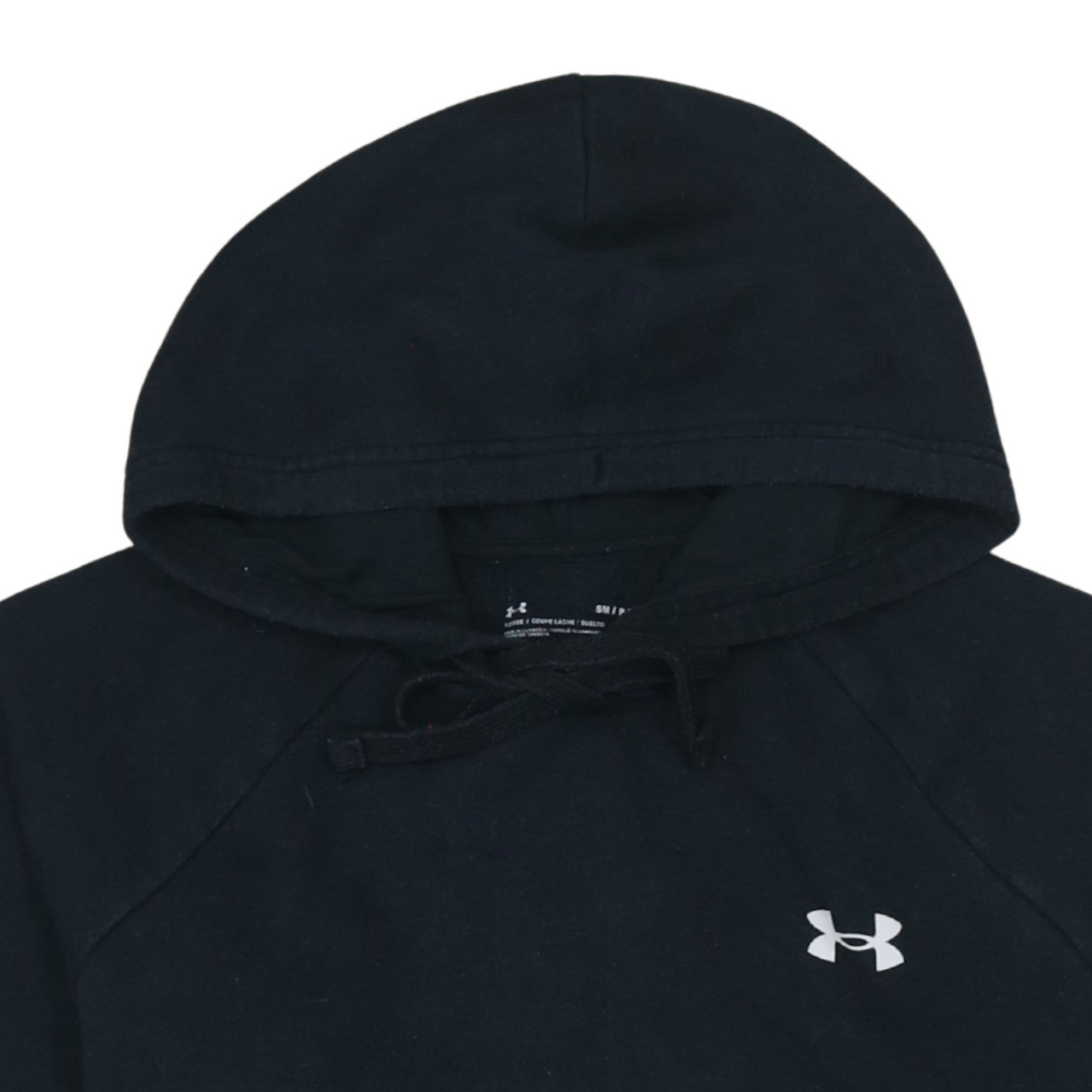 Mens UK Size S Under armour Black Pullover Hoodie