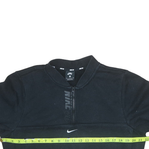 Mens UK Size S Nike Black 1/2 Zip Sweatshirt