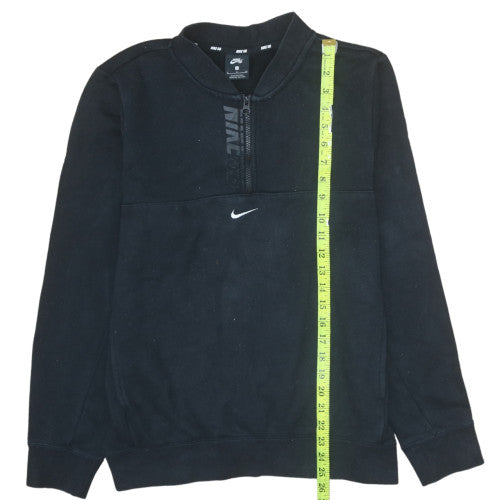 Mens UK Size S Nike Black 1/2 Zip Sweatshirt