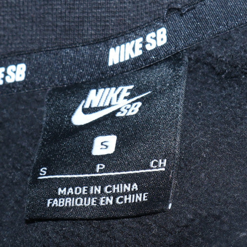 Mens UK Size S Nike Black 1/2 Zip Sweatshirt