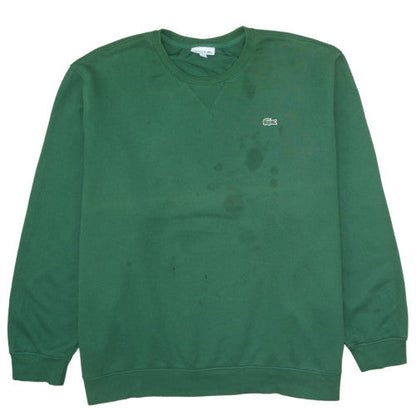 Mens UK Size 2XL Lacoste Green Pullover Sweatshirt