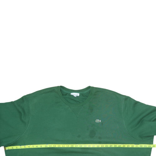 Mens UK Size 2XL Lacoste Green Pullover Sweatshirt