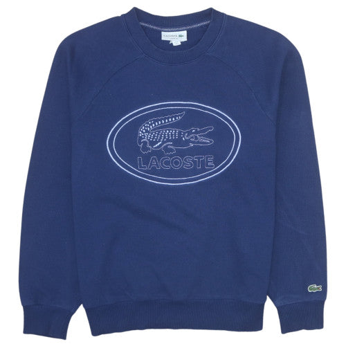Mens UK Size M Lacoste Blue Pullover Sweatshirt