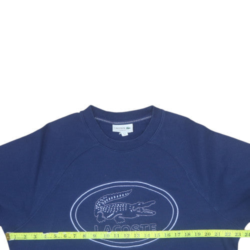 Mens UK Size M Lacoste Blue Pullover Sweatshirt