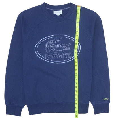 Mens UK Size M Lacoste Blue Pullover Sweatshirt