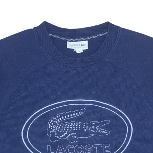 Mens UK Size M Lacoste Blue Pullover Sweatshirt
