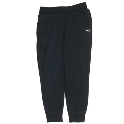 Mens UK Size S PUMA Regular Fit Jogger Black Trousers