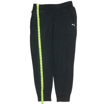 Mens UK Size S PUMA Regular Fit Jogger Black Trousers