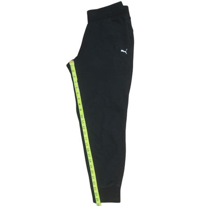 Mens UK Size S PUMA Regular Fit Jogger Black Trousers