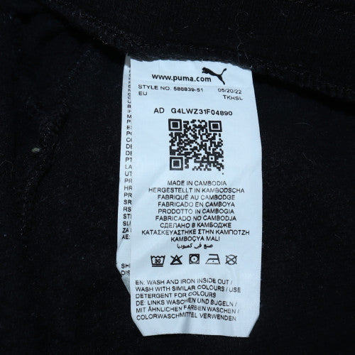 Mens UK Size S PUMA Regular Fit Jogger Black Trousers