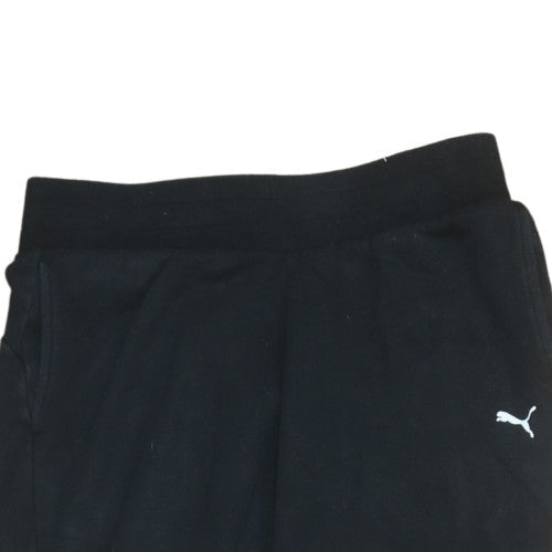 Mens UK Size S PUMA Regular Fit Jogger Black Trousers