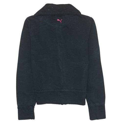 Womens UK Size S PUMA Black Full Zip Sweatshirt