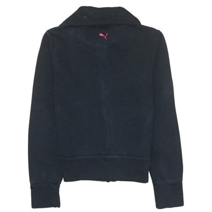 Womens UK Size S PUMA Black Full Zip Sweatshirt