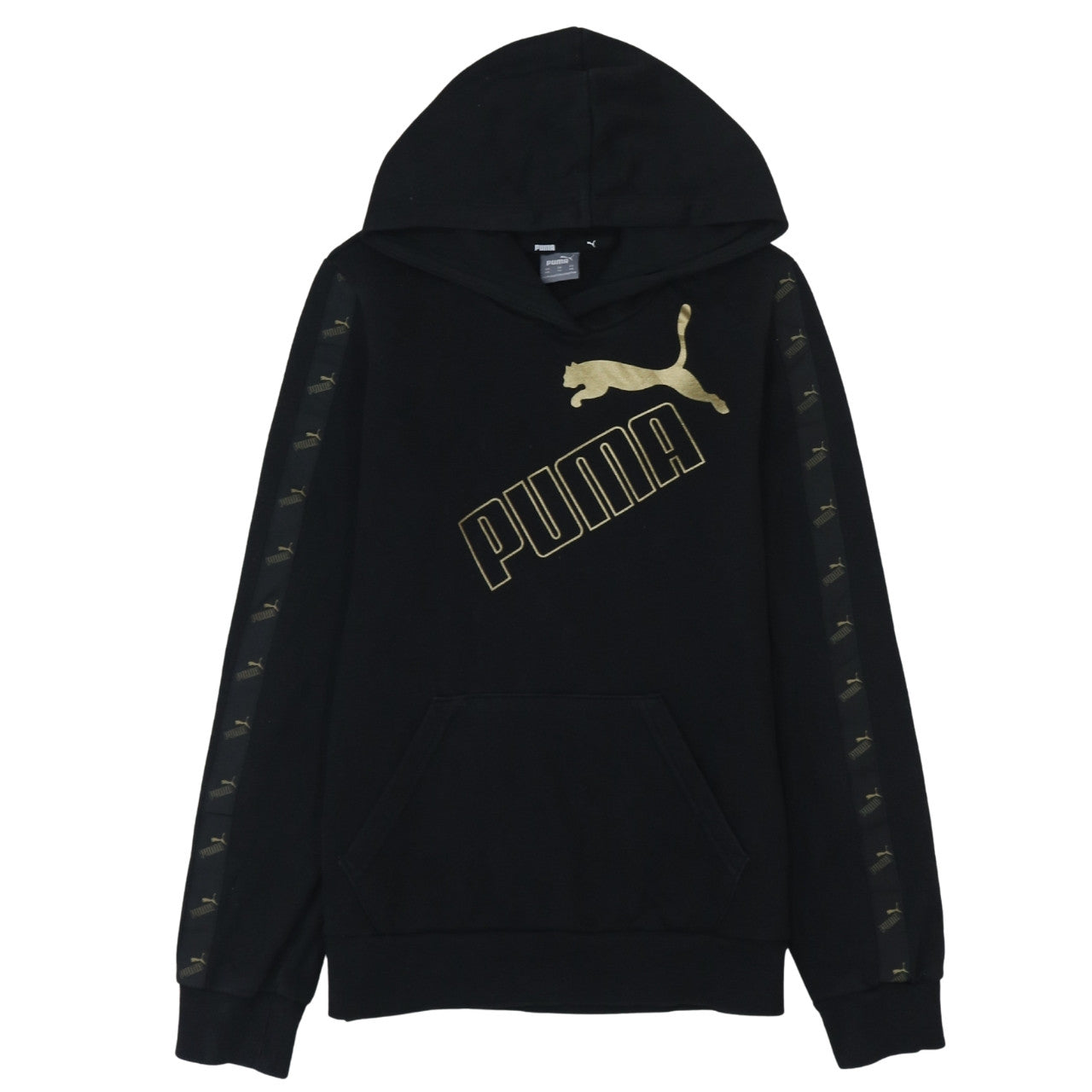 Mens UK Size XS PUMA Black Pullover Hoodie