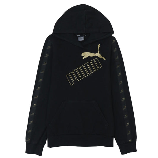 Mens UK Size XS PUMA Black Pullover Hoodie