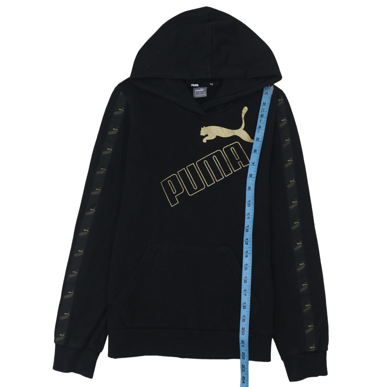 Mens UK Size XS PUMA Black Pullover Hoodie