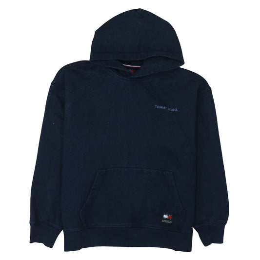Mens UK Size M Tommy Jeans Blue Pullover Hoodie