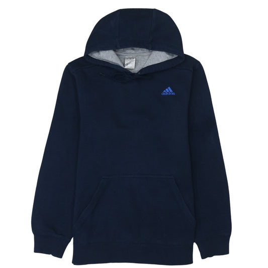 Mens UK Size M adidas Blue Pullover Hoodie