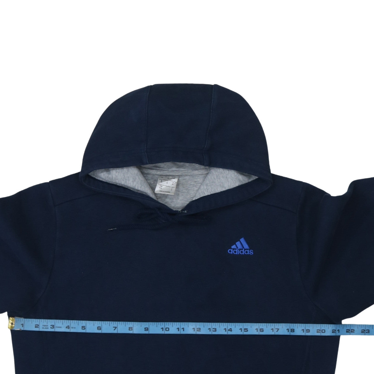 Mens UK Size M adidas Blue Pullover Hoodie