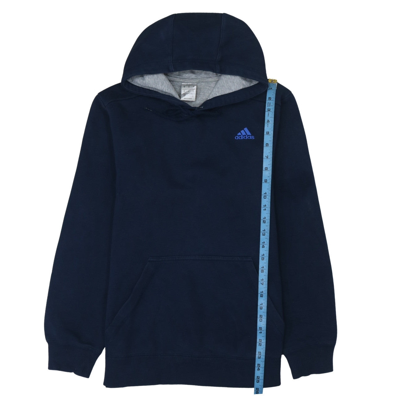 Mens UK Size M adidas Blue Pullover Hoodie