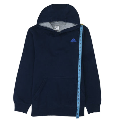 Mens UK Size M adidas Blue Pullover Hoodie