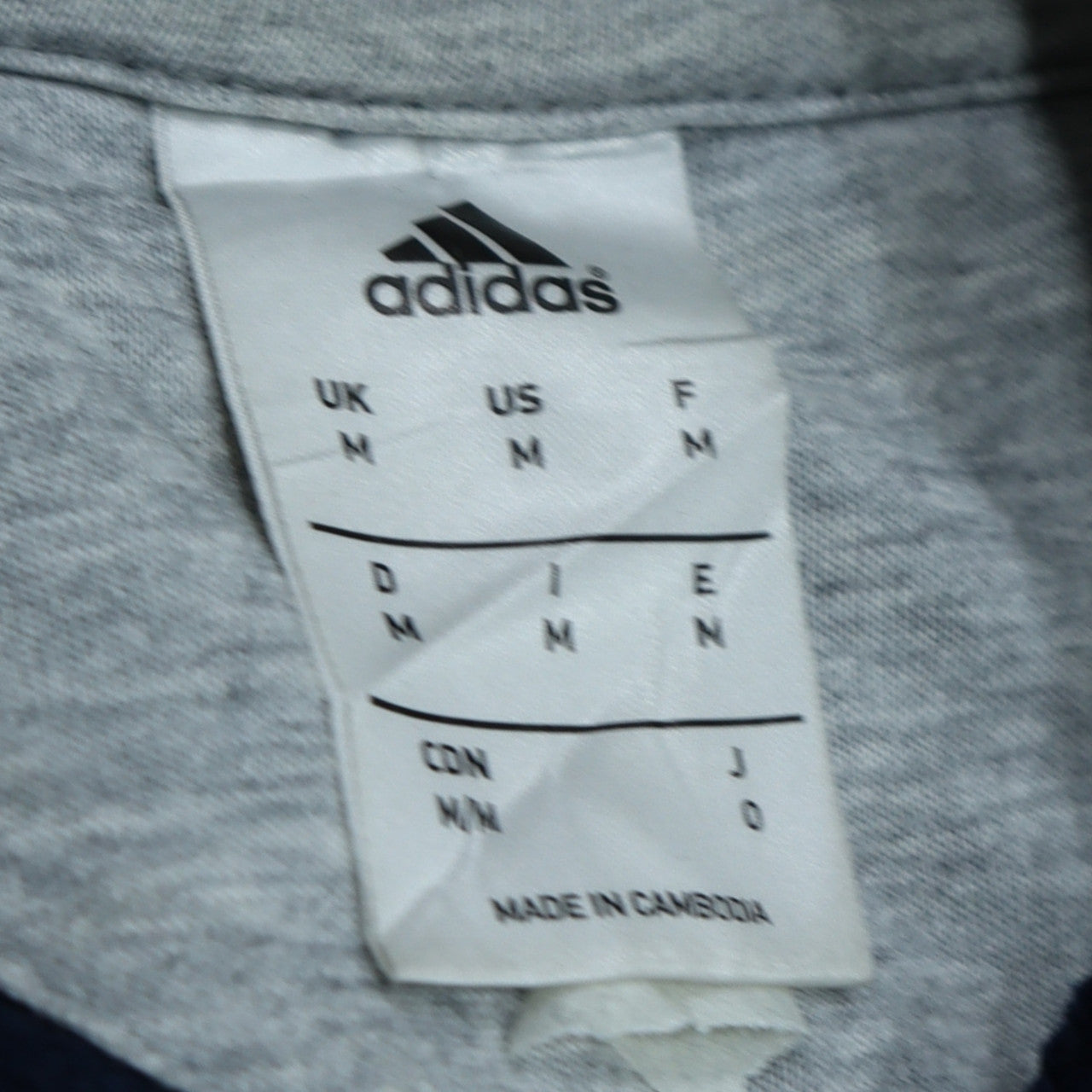 Mens UK Size M adidas Blue Pullover Hoodie