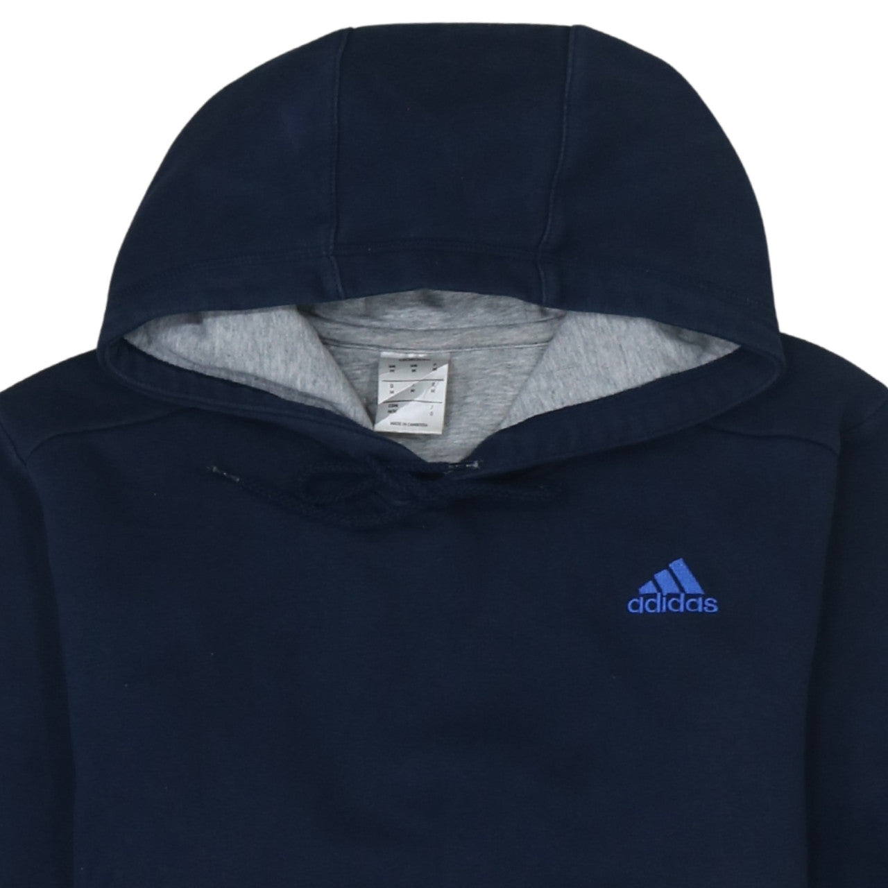 Mens UK Size M adidas Blue Pullover Hoodie