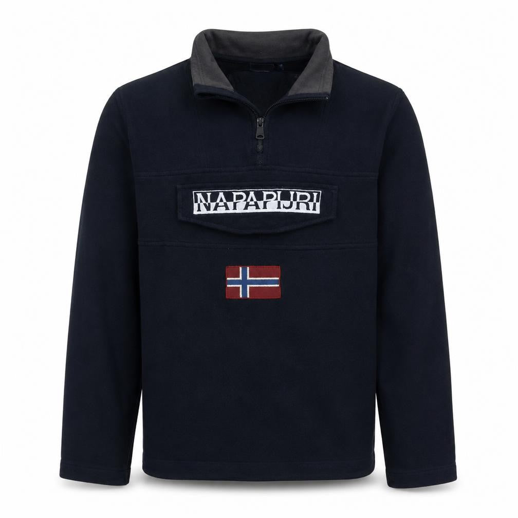 Mens UK Size S Napapijri Blue Pullover Sweatshirt