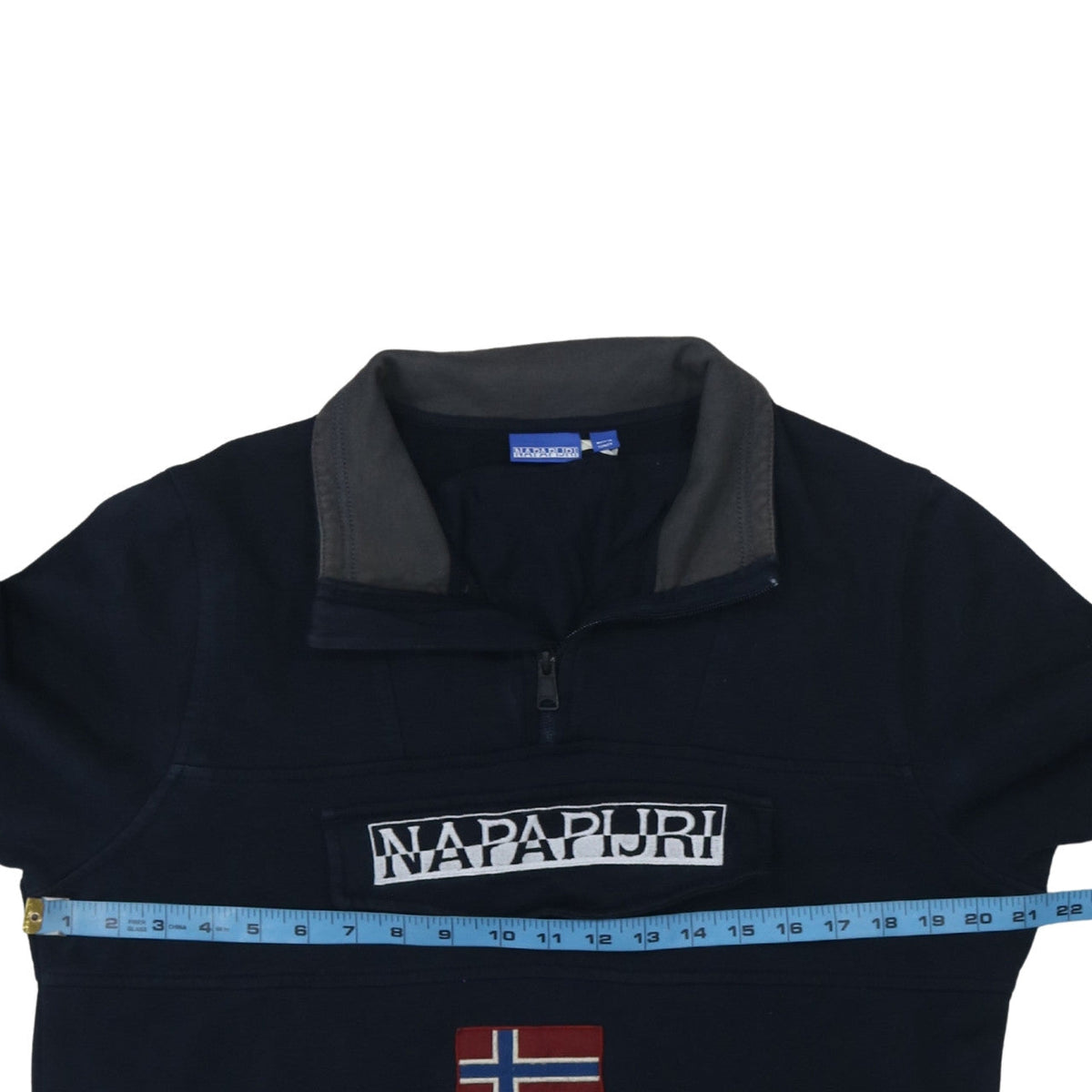 Mens UK Size S Napapijri Blue Pullover Sweatshirt