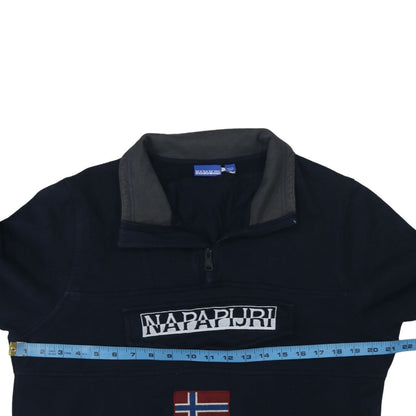 Mens UK Size S Napapijri Blue Pullover Sweatshirt