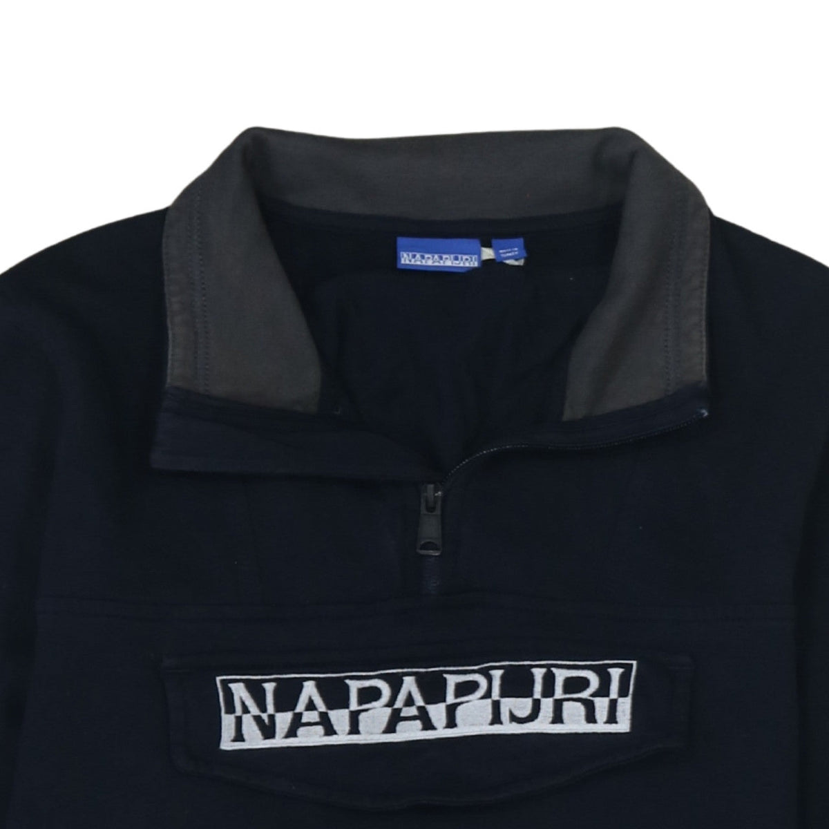 Mens UK Size S Napapijri Blue Pullover Sweatshirt