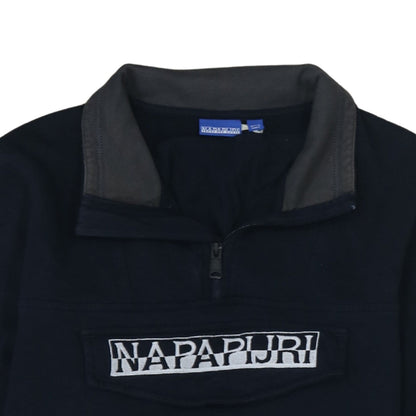 Mens UK Size S Napapijri Blue Pullover Sweatshirt