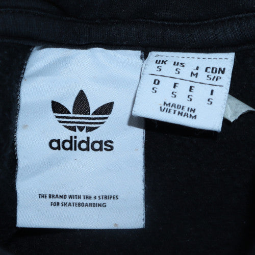 Mens UK Size S adidas Black Pullover Hoodie