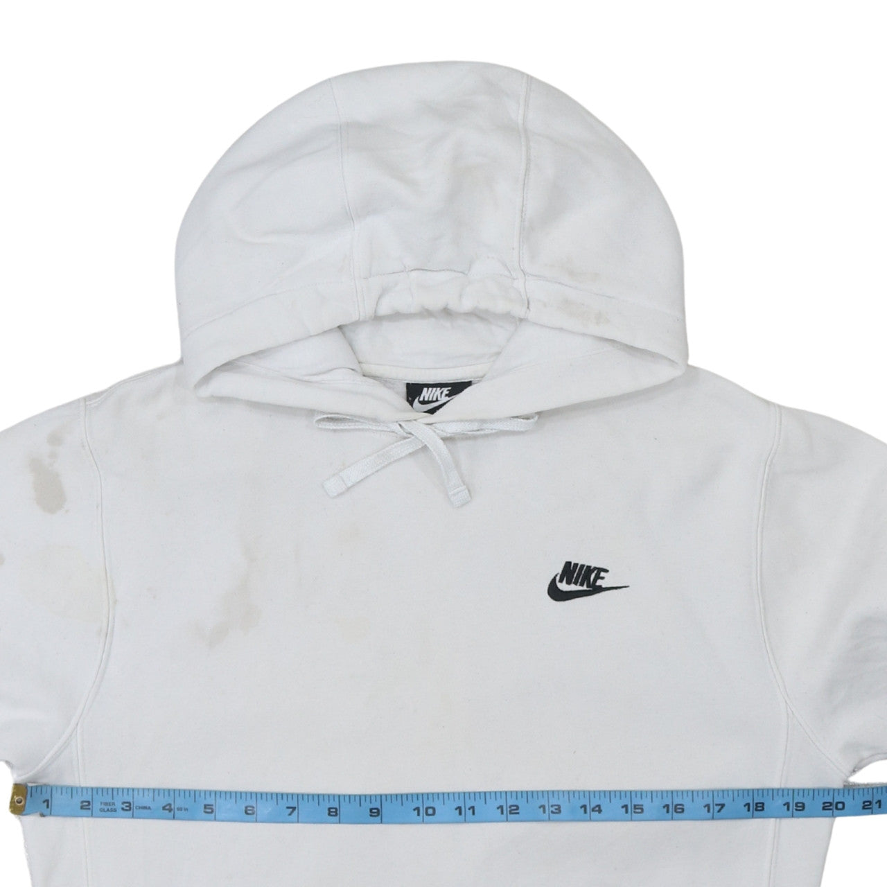 Mens UK Size XS Nike White Pullover Hoodie