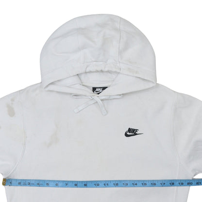 Mens UK Size XS Nike White Pullover Hoodie