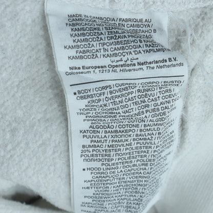 Mens UK Size XS Nike White Pullover Hoodie