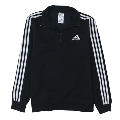 Womens UK Size 12-14 adidas Black Pullover Sweatshirt