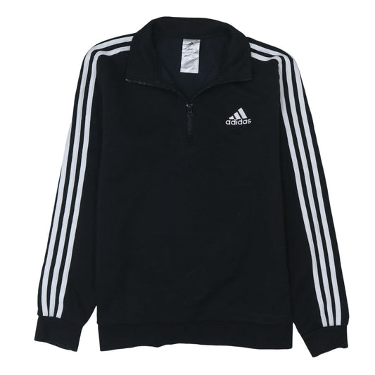 Womens UK Size 12-14 adidas Black Pullover Sweatshirt