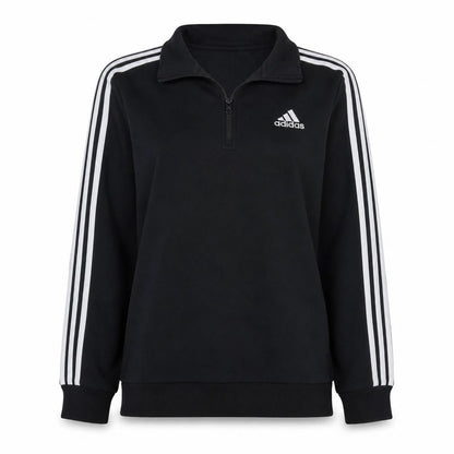 Womens UK Size 12-14 adidas Black Pullover Sweatshirt