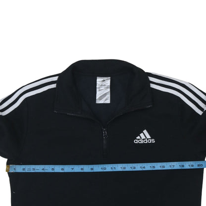 Womens UK Size 12-14 adidas Black Pullover Sweatshirt